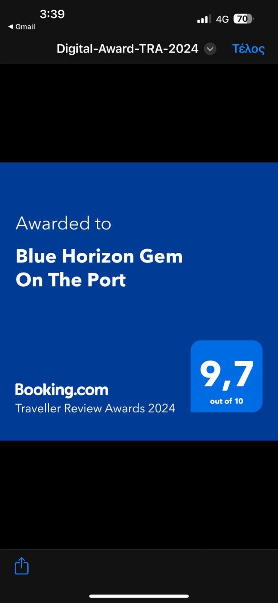 Blue Horizon Gem On The Port Lägenhet Rafína Exteriör bild